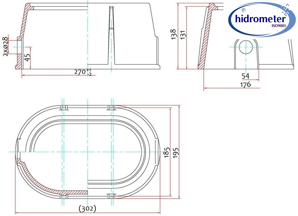 Iron cast water meter box price