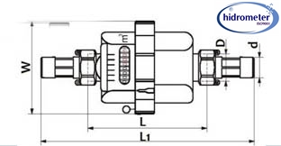 buy Volumetric liquid filled meter plastic body with remote cable manufacturer